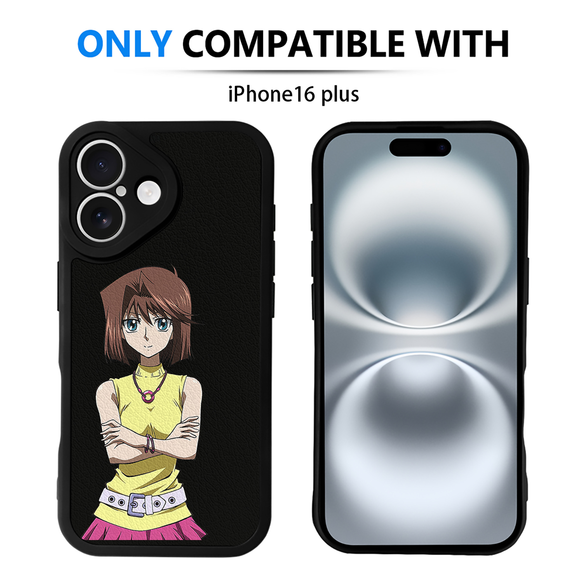 遊☆戯☆王 Yu-Gi-Oh! 【iPhone 16シリーズ対応】シリコンスマホケース（レザー調） 材質：シリコン